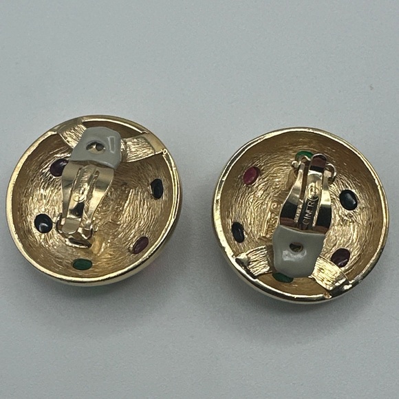 Vintage Ciner earrings clip on #121 - Picture 6 of 8